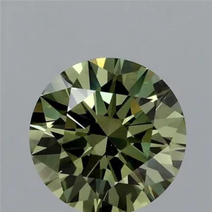 1.51 Carat Round Fancy Vivid Green VS1 Lab Diamond