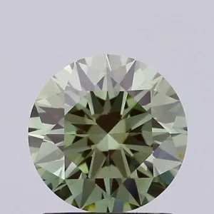 1.51 Carat Round Fancy Vivid Green VS1 Lab Diamond