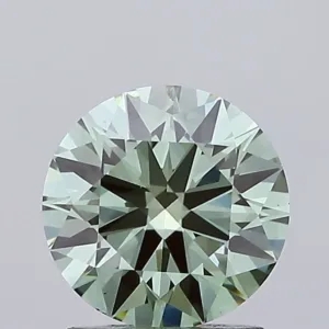 1.51 Carat Round Fancy Vivid Green VS2 Lab Diamond