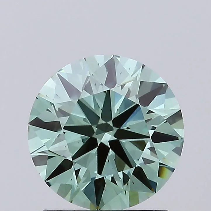 1.51 Carat Round Fancy Vivid Green VS2 Lab Diamond 1 1.51 Carat Round Fancy Vivid Green VS2 Lab Diamond