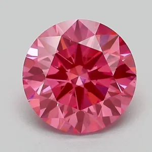 1.51 Carat Round Fancy Vivid Pink SI1 Lab Diamond