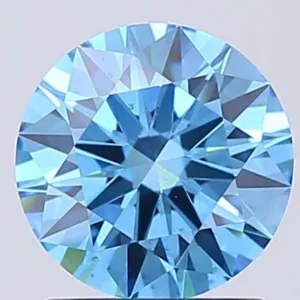 1.52 Carat Round Fancy Vivid Blue VS2 Lab Diamond