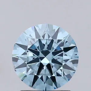 1.52 Carat Round Fancy Vivid Blue VS2 Lab Diamond