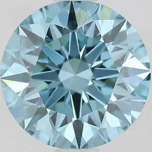 1.52 Carat Round Fancy Vivid Blue VVS2 Lab Diamond