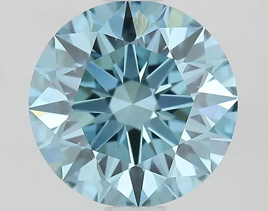 1.52 Carat Round Fancy Vivid Blue VVS2 Lab Diamond 1 1.52 Carat Round Fancy Vivid Blue VVS2 Lab Diamond