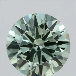 1.52 Carat Round Fancy Vivid Green VS2 Lab Diamond