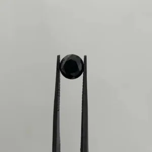 1.53 Carat Round Fancy Black VVS2 Natural Diamond