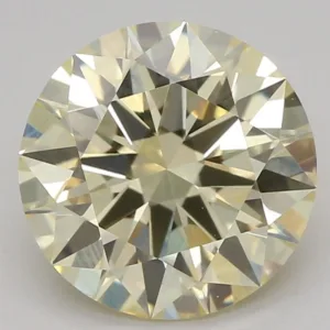 1.54 Carat Round Fancy Yellow VS1 Lab Diamond