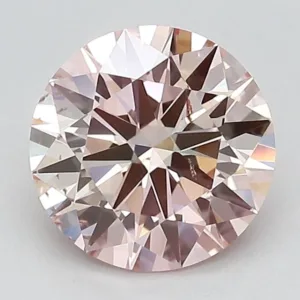 1.55 Carat Round Fancy Pink SI1 Lab Diamond