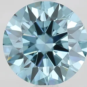 1.55 Carat Round Fancy Vivid Blue VVS2 Lab Diamond