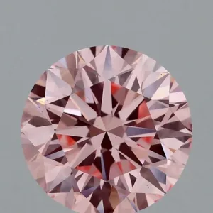 1.55 Carat Round Fancy Vivid Pink VS1 Lab Diamond
