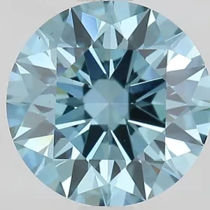 1.56 Carat Round Fancy Vivid Blue VS1 Lab Diamond