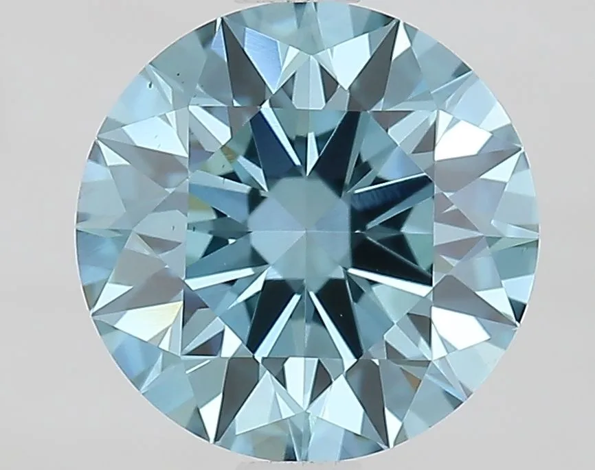 1.56 Carat Round Fancy Vivid Blue VS1 Lab Diamond 1 1.56 Carat Round Fancy Vivid Blue VS1 Lab Diamond