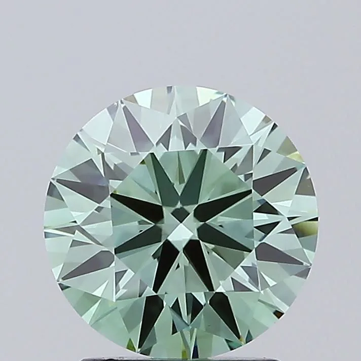 1.58 Carat Round Fancy Vivid Green VS1 Lab Diamond 1 1.58 Carat Round Fancy Vivid Green VS1 Lab Diamond