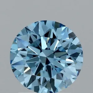1.59 Carat Round Fancy Vivid Blue VVS2 Lab Diamond
