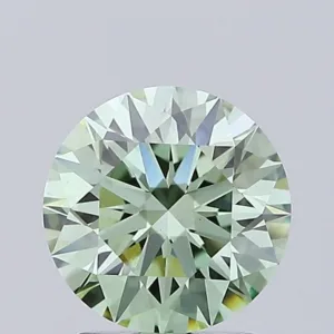 1.61 Carat Round Fancy Vivid Green VS1 Lab Diamond