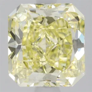 1.64 Carat Radiant Fancy Yellow SI1 Natural Diamond