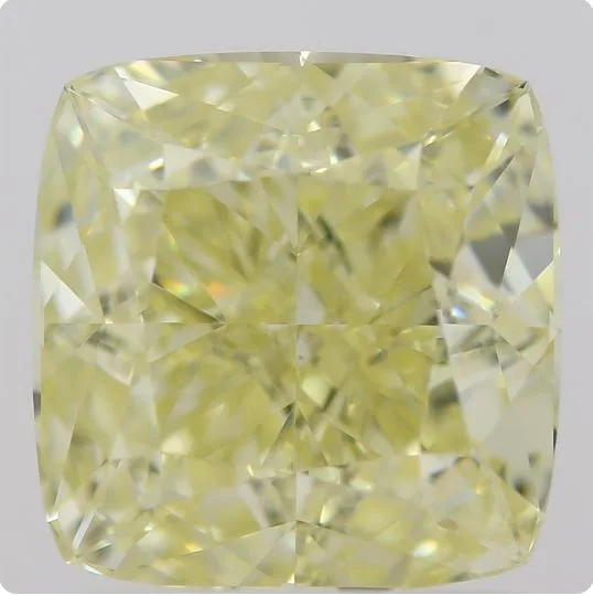 1.68 Carat Cushion Brilliant Fancy Yellow VS1 Natural Diamond 1 1.68 Carat Cushion Brilliant Fancy Yellow VS1 Natural Diamond