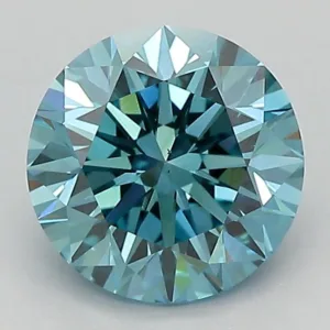 1.72 Carat Round Fancy Vivid Blue VS1 Lab Diamond
