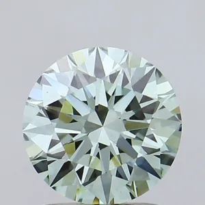 1.76 Carat Round Fancy Intense Green VS1 Lab Diamond