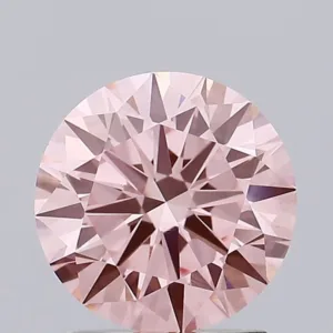 1.79 Carat Round Fancy Intense Pink VS1 Lab Diamond