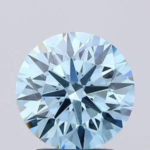 1.79 Carat Round Fancy Vivid Blue VS1 Lab Diamond