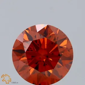 1.82 Carat Round Fancy Vivid Orange SI1 Lab Diamond