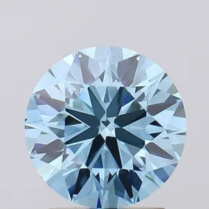 1.83 Carat Round Fancy Vivid Blue VS1 Lab Diamond