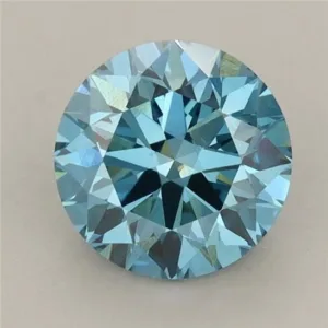 1.84 Carat Round Fancy Vivid Blue VVS2 Lab Diamond