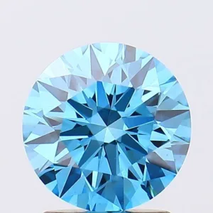 1.85 Carat Round Fancy Vivid Blue VS1 Lab Diamond