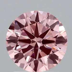 1.85 Carat Round Fancy Vivid Pink VVS2 Lab Diamond