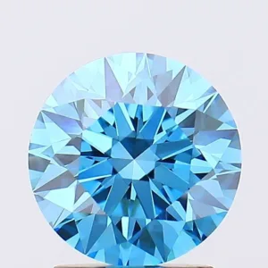 1.86 Carat Round Fancy Vivid Blue VS1 Lab Diamond