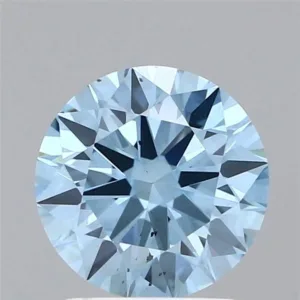 1.9 Carat Round Fancy Vivid Blue SI1 Lab Diamond