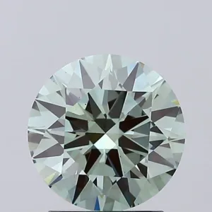 1.93 Carat Round Fancy Intense Green VS2 Lab Diamond