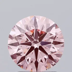 1.96 Carat Round Fancy Intense Pink VS1 Lab Diamond