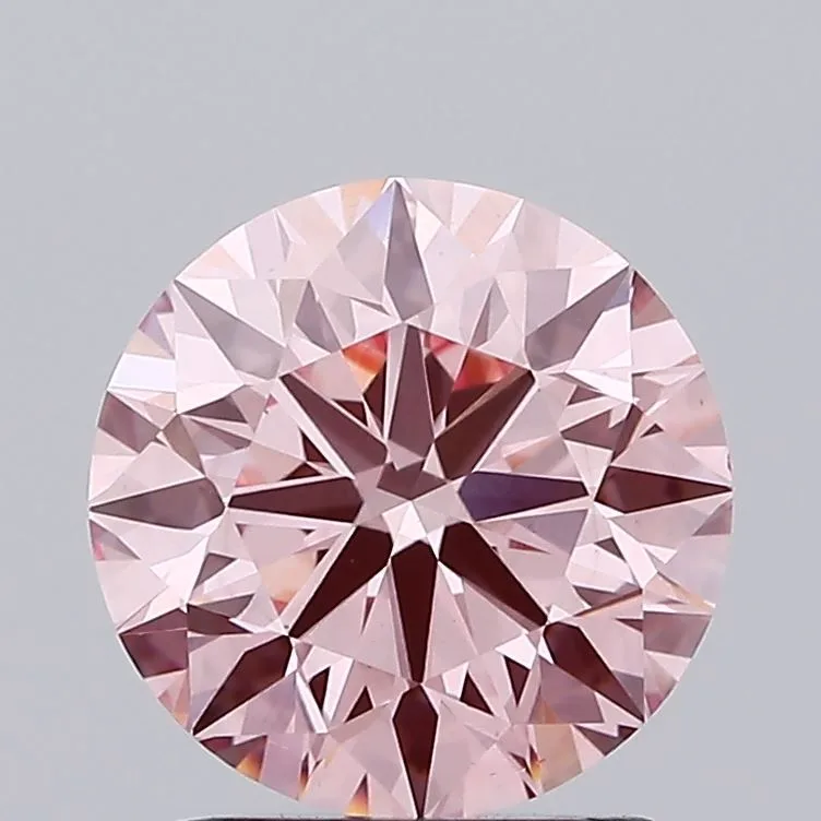 1.96 Carat Round Fancy Intense Pink VS1 Lab Diamond 1 1.96 Carat Round Fancy Intense Pink VS1 Lab Diamond