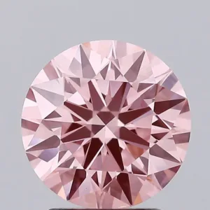 1.97 Carat Round Fancy Intense Pink VS1 Lab Diamond