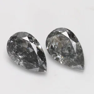 2 Carat Pear Fancy Gray I2 Natural Diamond