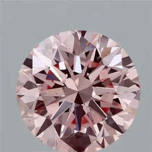 2 Carat Round Fancy Intense Pink VS2 Lab Diamond