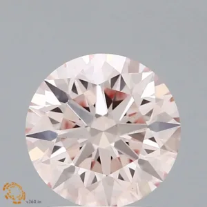 2 Carat Round Fancy Light Pink VS1 Lab Diamond