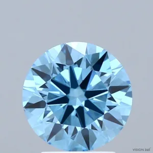 2 Carat Round Fancy Vivid Blue VS1 Lab Diamond
