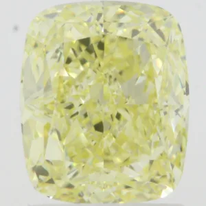 2.01 Carat Cushion Brilliant Fancy Yellow VVS2 Natural Diamond