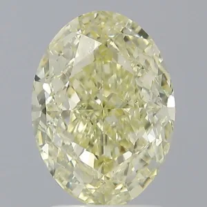2.01 Carat Oval Fancy Light Yellow VS2 Natural Diamond