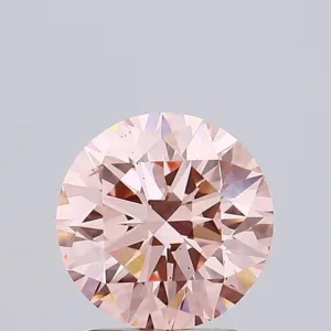 2.01 Carat Round Fancy Intense Pink VS2 Lab Diamond