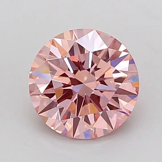 2.01 Carat Round Fancy Intense Pink VVS2 Lab Diamond 1 2.01 Carat Round Fancy Intense Pink VVS2 Lab Diamond