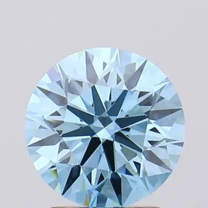 2.01 Carat Round Fancy Vivid Blue VS1 Lab Diamond