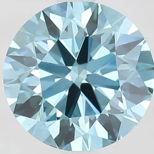 2.01 Carat Round Fancy Vivid Blue VVS2 Lab Diamond