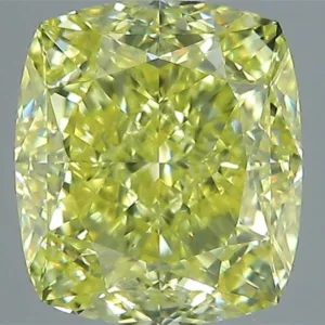 2.02 Carat Cushion Brilliant Faint Yellow VVS2 Natural Diamond