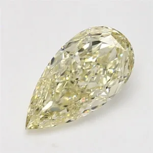 2.02 Carat Pear Fancy Light Yellow VS2 Natural Diamond