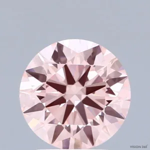 2.02 Carat Round Fancy Intense Pink VS1 Lab Diamond